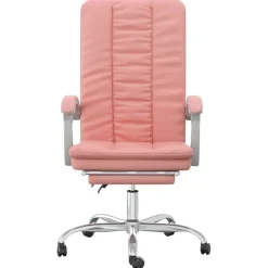 vidaXL kontorstol kunstlæder pink