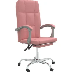 vidaXL kontorstol kunstlæder pink