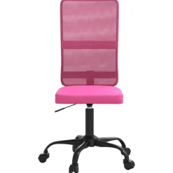 vidaXL kontorstol med justerbar højde meshstof pink