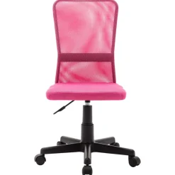 vidaXL kontorstol 44x52x100 cm meshstof pink