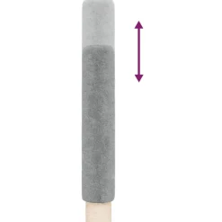vidaXL kradsetræ fra gulv til loft 258,5-284,5 cm lysegrå
