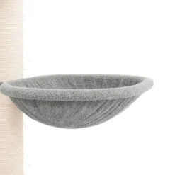 vidaXL kradsetræ fra gulv til loft 258,5-284,5 cm lysegrå