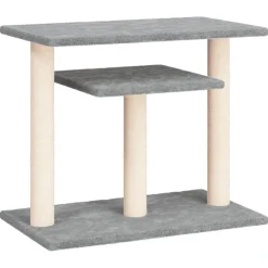 vidaXL kradsetræ med platforme 62,5 cm lysegrå