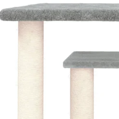 vidaXL kradsetræ med platforme 50 cm lysegrå