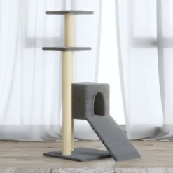 vidaXL kradsetræ med sisalkradsestolper 92 cm lysegrå