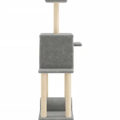 vidaXL kradsetræ med sisalstolper 122 cm lysegrå