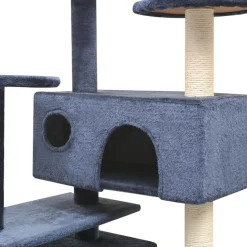vidaXL kradsetræ med sisal til katte 125 cm mørkeblå
