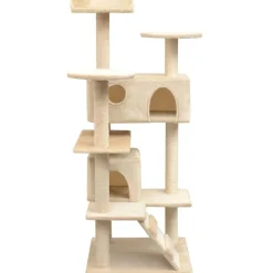 vidaXL kradsetræ med sisal til katte 125 cm beige