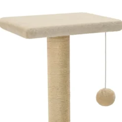 vidaXL kradsetræ med sisal-kradsestolper til katte 65 cm beige