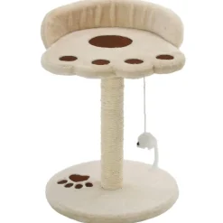 vidaXL kradsetræ til katte med sisal-kradsestolper 40 cm beige og brun