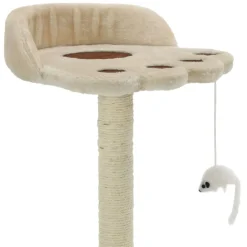 vidaXL kradsetræ til katte med sisal-kradsestolper 40 cm beige og brun