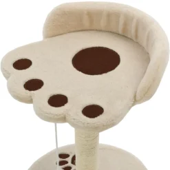 vidaXL kradsetræ til katte med sisal-kradsestolper 40 cm beige og brun