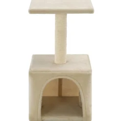 vidaXL kradsetræ til katte med sisal-kradsestolper 55 cm beige