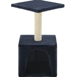 vidaXL kradsetræ til katte med sisal-kradsestolper 55 cm mørkeblå