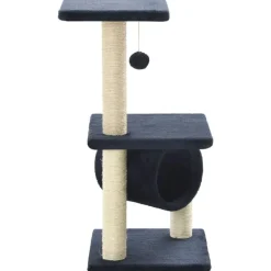 vidaXL kradsetræ til katte med sisal-kradsestolper 65 cm mørkeblå