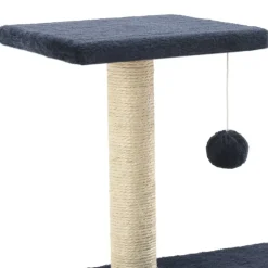 vidaXL kradsetræ til katte med sisal-kradsestolper 65 cm mørkeblå