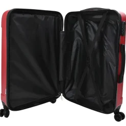 vidaXL Kuffert med lås 3 pcs Rød 50 x 31 x 78 cm ABS Plastik