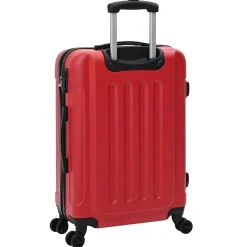 vidaXL Kuffert med lås 3 pcs Rød 50 x 31 x 78 cm ABS Plastik