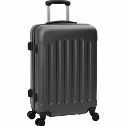 vidaXL Kuffert med lås 3 pcs Mørkegrå 50 x 31 x 78 cm ABS Plastik