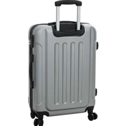 vidaXL Kuffert med lås 3 pcs Sølv 50 x 31 x 78 cm ABS Plastik