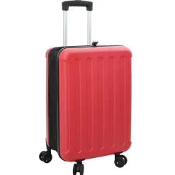 vidaXL Kuffert med lås Rød 34 x 23 x 55.5 cm ABS Plastik