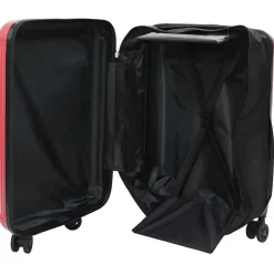 vidaXL Kuffert med lås Rød 34 x 23 x 55.5 cm ABS Plastik