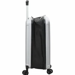 vidaXL Kuffert med lås Sølv 34 x 23 x 55.5 cm ABS Plastik