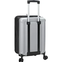 vidaXL Kuffert med lås Sølv 34 x 23 x 55.5 cm ABS Plastik