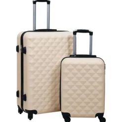 vidaXL kuffertsæt 2 dele hardcase ABS guldfarvet