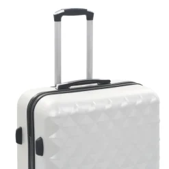 vidaXL kuffertsæt i 3 dele hardcase ABS sølvfarvet