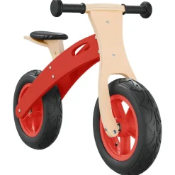 vidaXL løbecykel med luftdæk rød