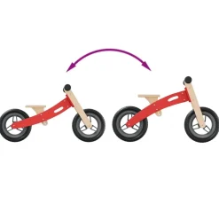 vidaXL løbecykel til børn rød