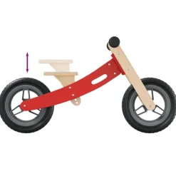 vidaXL løbecykel til børn rød