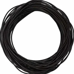 vidaXL Lædersnor Mørk Brun Ø1 mm x 5 m Læder
