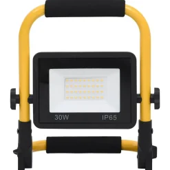 vidaXL LED-projektør med håndtag 30 W varmt hvidt lys