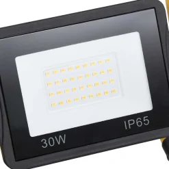 vidaXL LED-projektør med håndtag 30 W varmt hvidt lys