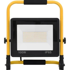 vidaXL LED-projektør med håndtag 100 W varm hvid