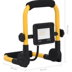 vidaXL LED-projektør med håndtag 10 W