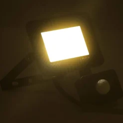 vidaXL LED-projektør med sensor 20 W varm hvid