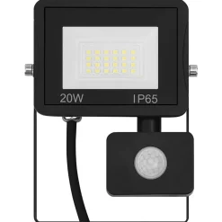 vidaXL LED-projektør med sensor 20 W varm hvid