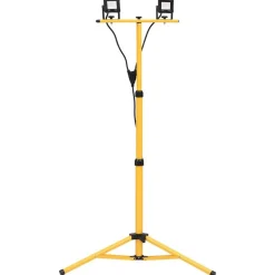 vidaXL LED-projektør med stativ 2x10 W varm hvid