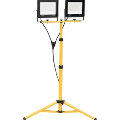 vidaXL LED-projektør med stativ 2x100 W varm hvid