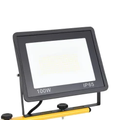 vidaXL LED-projektør med stativ 2x100 W varm hvid