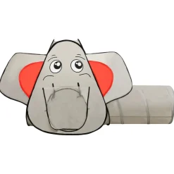 vidaXL legetelt til børn 174x86x101 cm 250 bolde elefant grå