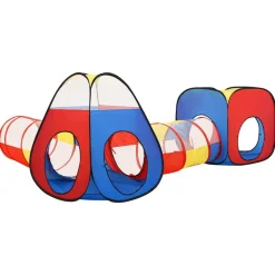 vidaXL legetelt til børn 190x264x90 cm 250 bolde flerfarvet