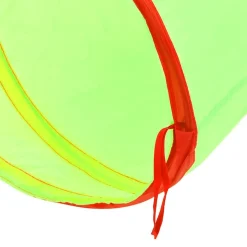vidaXL legetunnel til børn 175 cm 250 bolde polyester grøn