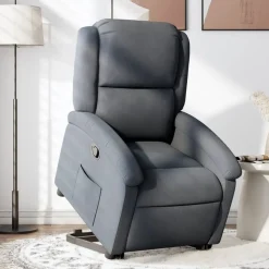 vidaXL løftestol velour mørkegrå