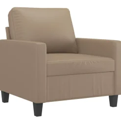 vidaXL lænestol 60 cm kunstlæder Cappuccino