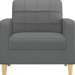 vidaXL lænestol 60 cm stof mørkegrå