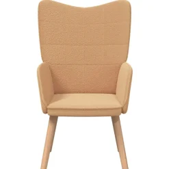 vidaXL lænestol Beige 62 x 67 x 95,5 cm Sherpa-stof